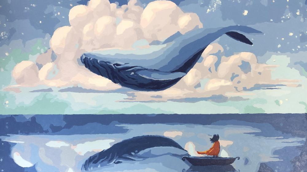 Whale on the sky 3840x2160 4K其他高清壁纸 壁纸之家