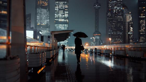 上海的雨夜